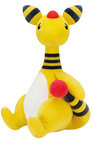 Pokemon Mofugutto Shippo Mitemite Tail Plush toy 25cm Ampharos