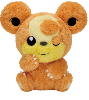 Pokemon Mofugutto Hokkori Iyasare Plush toy 21cm Teddiursa