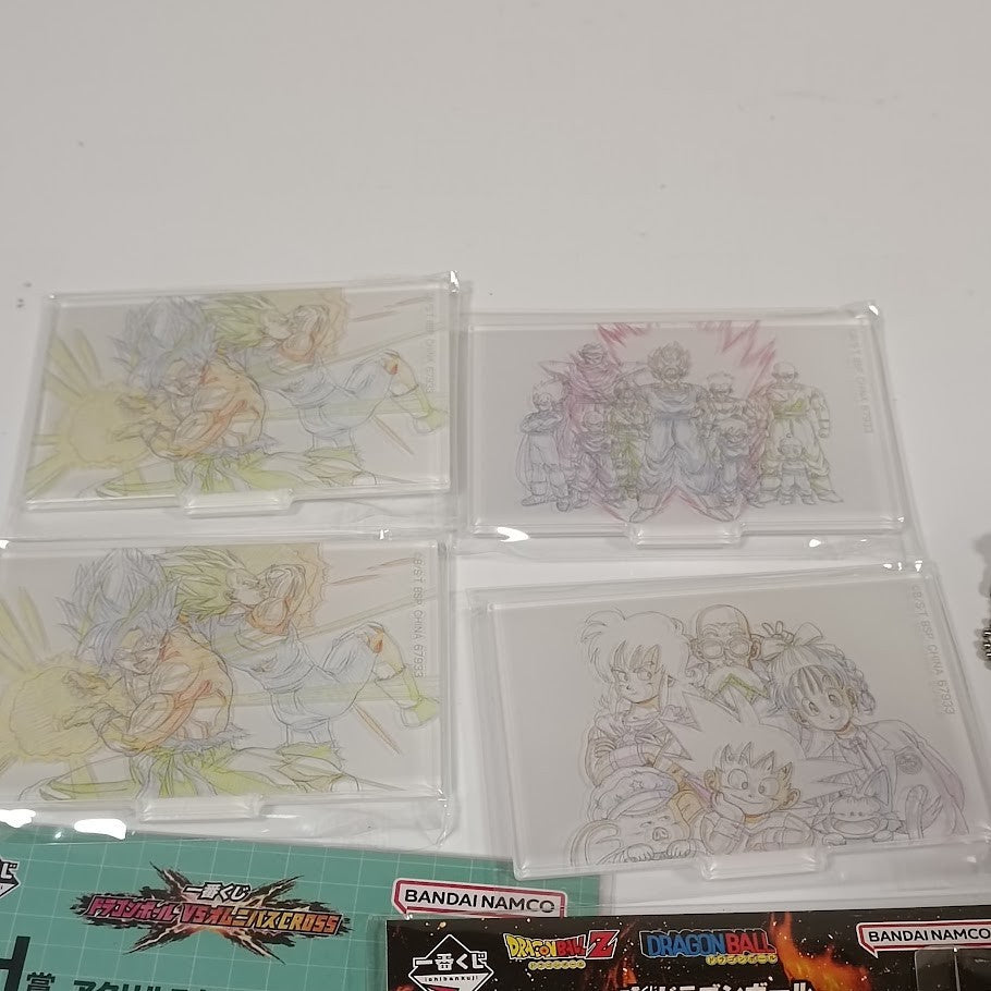 Ichiban Kuji Dragon Ball Acrylic Stand Sticker Keychain Set of 8 K41921