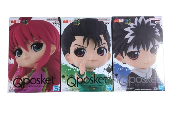 Yu Yu Hakusho Q posket Urameshi Kurama Hiei set Figure