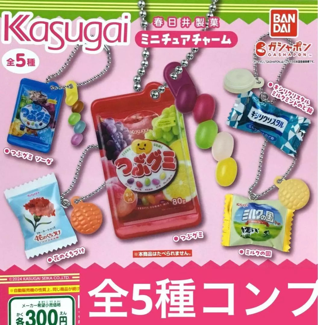 Capsule Toy Gashapon Complete set Kasugai Seika Miniature Charm