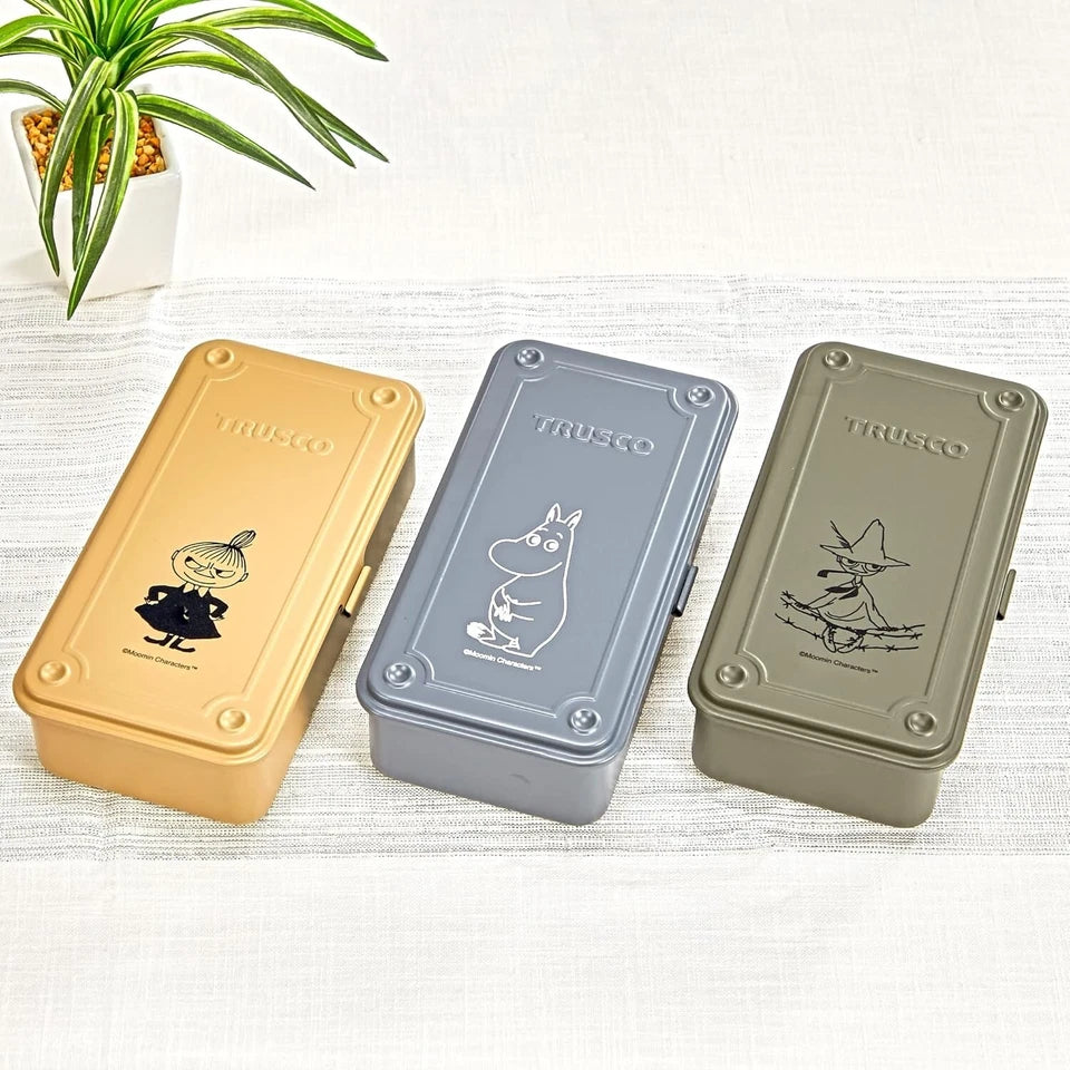 TRUSCO Tool Box with Moomin Illustration - Trunk Shape Snufkin