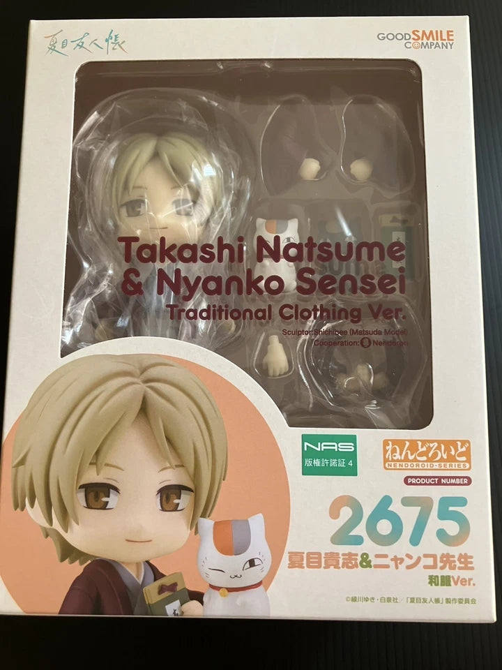 Nendoroid Natsume Takashi & Nyanko Sensei Yukata Ver. Figure | Authentic New