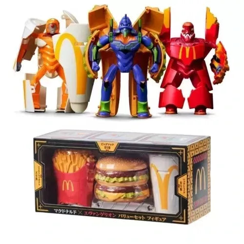 New McDonald's x Evangelion Collaboration EVA Anime Value set Figure New