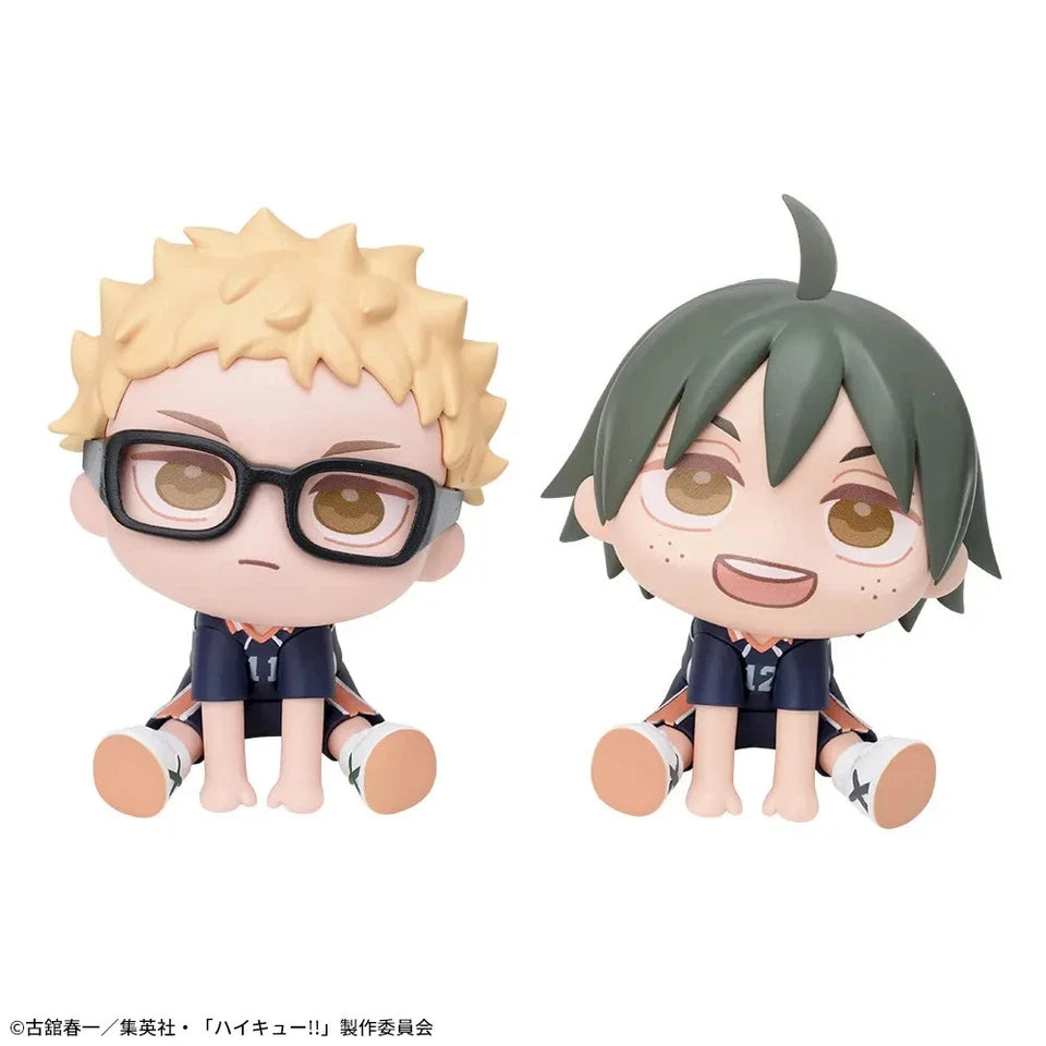 8/7 Haikyu!! Qyurume Mini Figure Tsukishima Yamaguchi Set