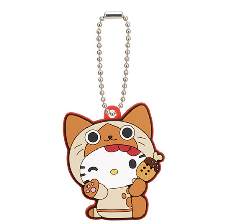 Capsule toy Monster Hunter × Sanrio Characters Capsule Rubber Mascot Kitty