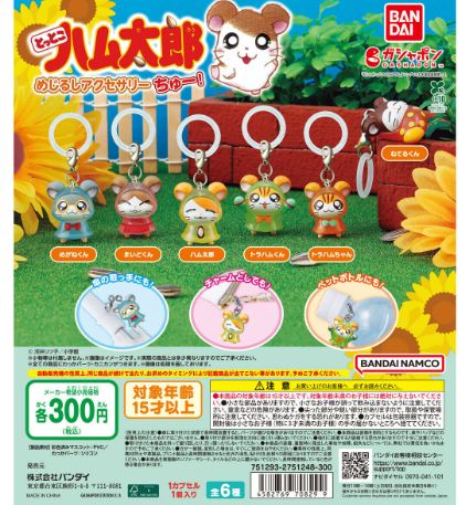 Capsule toy Complete set Totoko Hamtaro Mejirushi Accessory Chu!