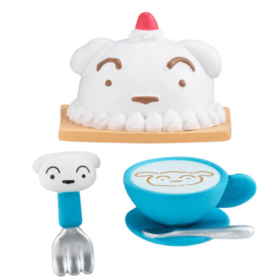 Capsule toy Crayon Shin-chan Cooking Mascot Shiro Falk Capuchino