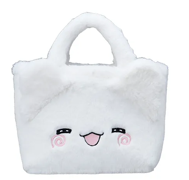 Hanamaru Obake Platinum Zakka Moko Moko Bag 25cm