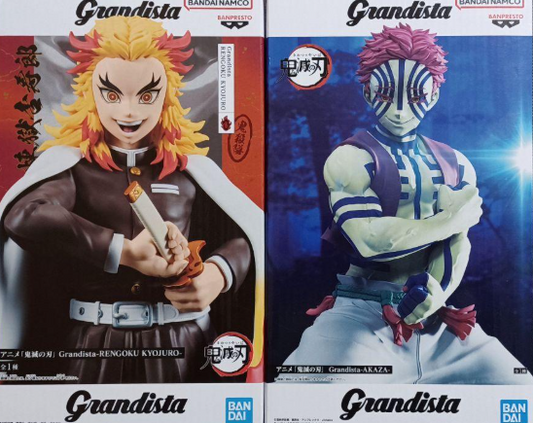 Demon Slayer Kimetsu No Yaiba Grandista Rengoku Akaza set Figure