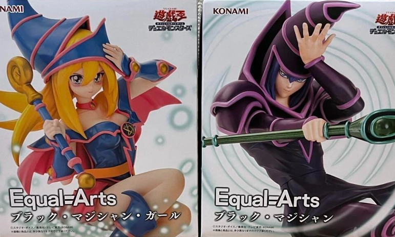 Yu-Gi-Oh! Equal=Arts Figure Dark Magician Dark Magician Girl Set New