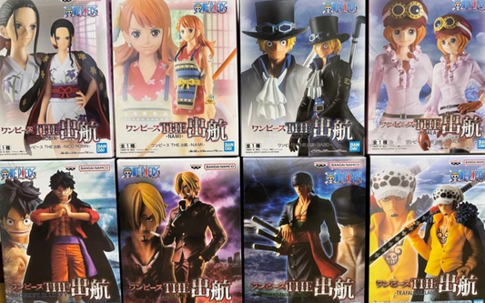One Piece Departure Figure Set Of 8 Luffy Sanji Zoro etc...