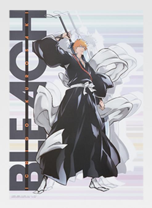 Ichiban Kuji BLEACH F Prize Clear Poster Ichigo Kurosaki