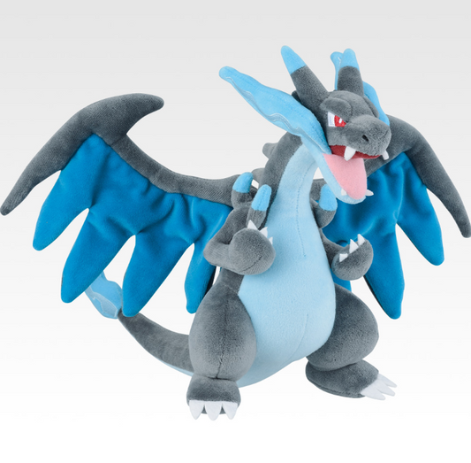 Ichiban Kuji Pokemon Mega Evolution Mega Charizard X Plush toy 21cm