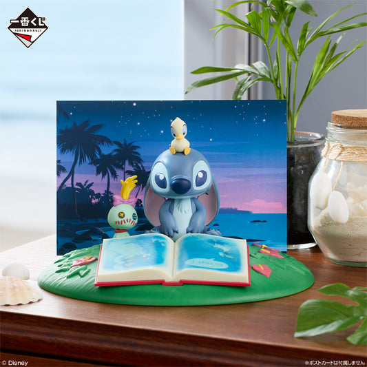 Ichiban Kuji Lilo & Stitch Nonbiri Mattari Summer A Prize Card Stand Figure