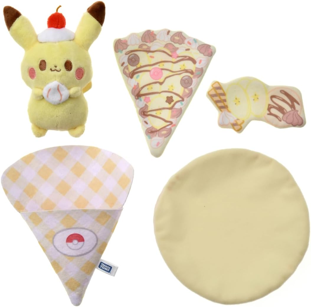 Pokemon Poke Piece Kuru Kuru Crape Plush toy 7x13x18 cm Pikachu