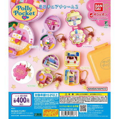 # Capsule Toy Polly Pocket Miniature Charm 2 Pony Club Compact1