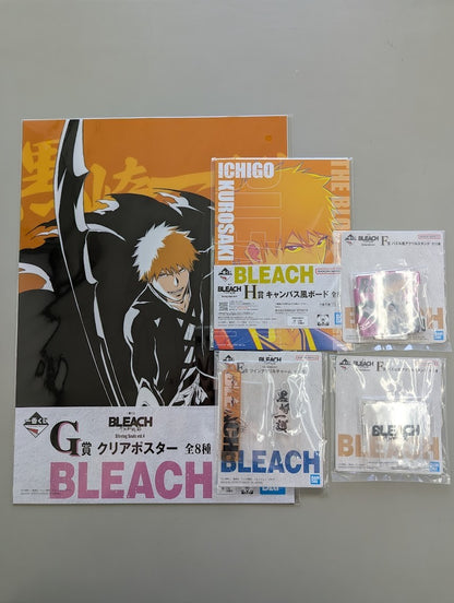 Ichiban Kuji BLEACH Clear Poster Acrylic Stand Ichigo Kurosaki Set of 50