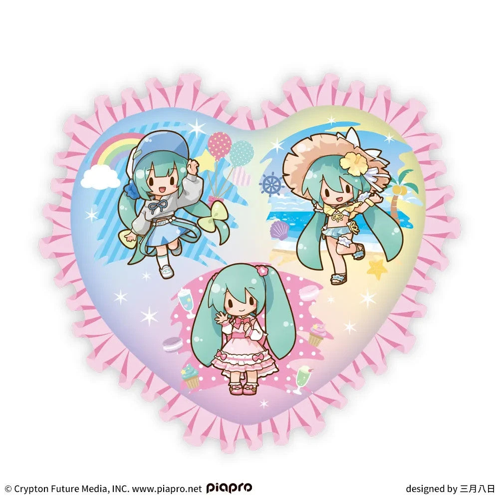 # Hatsune Miku Fuwapuchi Platinum Zakka Heart shaped Cushion0