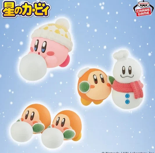 "Kirby of the Stars" Fluffy Puffy MINE Kirby's Snow Play Complete set0