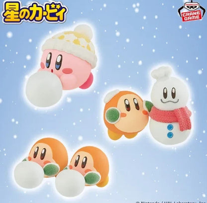 "Kirby of the Stars" Fluffy Puffy MINE Kirby's Snow Play Complete set0