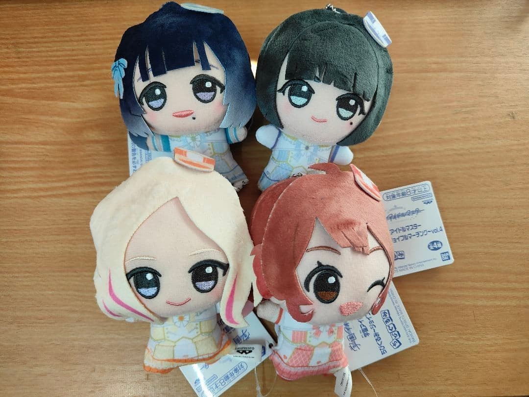 Gakuen Idolmaster Chibigurumi Plush Toy Joyful Marching Vol.3 11cm Complete Set0