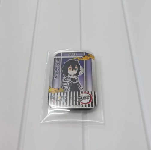 [Stained] Demon Slayer Can Badge Obanai Iguro OSAKA WHEEL Limited Edition0