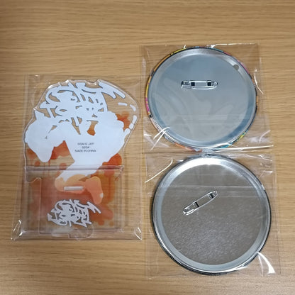 SEGA Lucky Draw Jujutsu Kaisen Yuji Itadori Can Badge Acrylic Stand Set  K42531