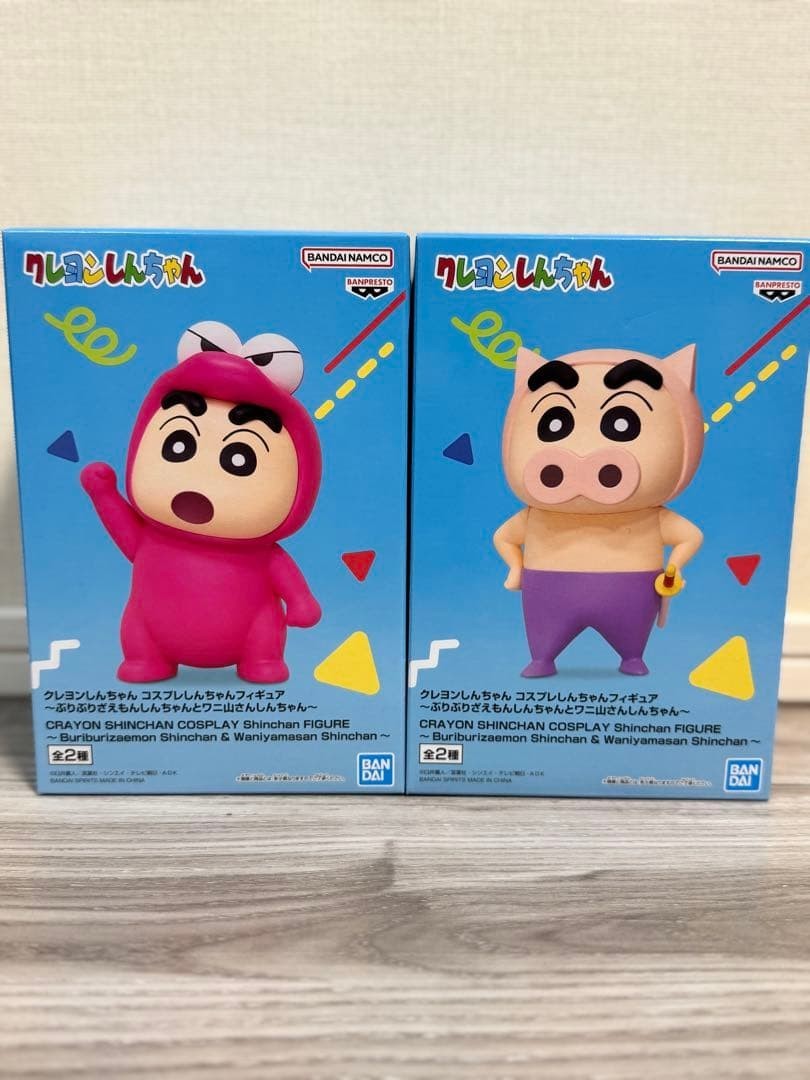 Crayon Shin-chan Cosplay Shin-chan Figure ~ Buri Buri Zaemon and Waniyama-san0