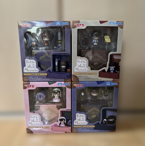 # Detective Conan Petite World Memories Edogawa Ran Shinichi Haibara Set Figure0