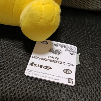 Pokemon Mofugutto Look at the Tail  Pikachu Plush Toy1