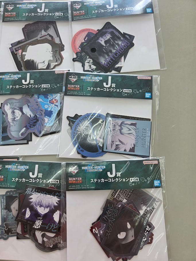 # Ichiban Kuji Hunter x Hunter J Prize Stickers Zoldyck Killua Illumi Set of 143