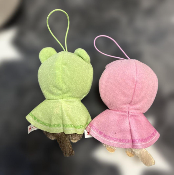 # Monchhichi Raincoat Mascot Set of 2 new japan H11×W8×D6cm1