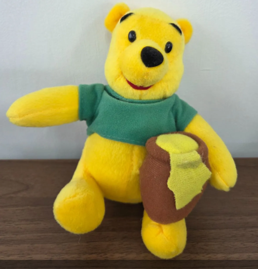 [Used] [Stained] Winnie the Pooh plush toy Retro0