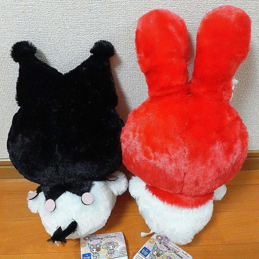 My Melody Kuromi Big Ribbon Mimi Musubi BIG Plush ~Dot Ribbon~ Complete Set1