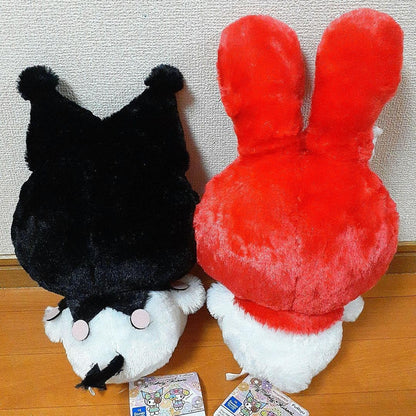 My Melody Kuromi Big Ribbon Mimi Musubi BIG Plush ~Dot Ribbon~ Complete Set1