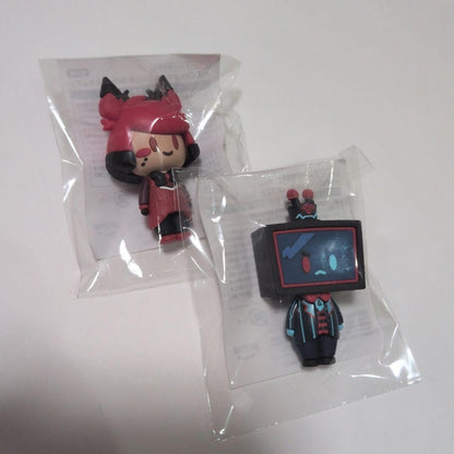 Welcome to Hazbin Hotel Rubber Figures Husk & Vox Set of 2 Round One Limited0