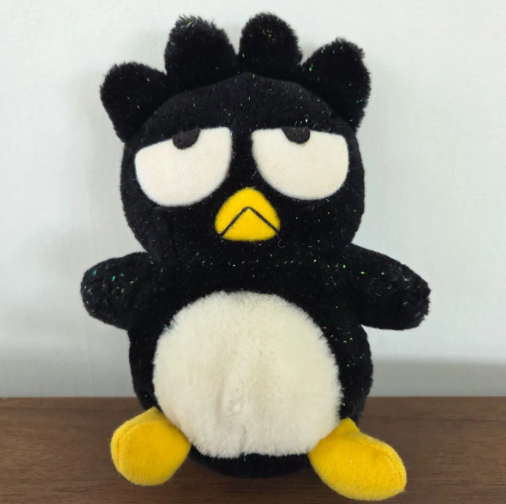 [Used] Badtz-Maru Glittery Plush Toy 1998 Retro0