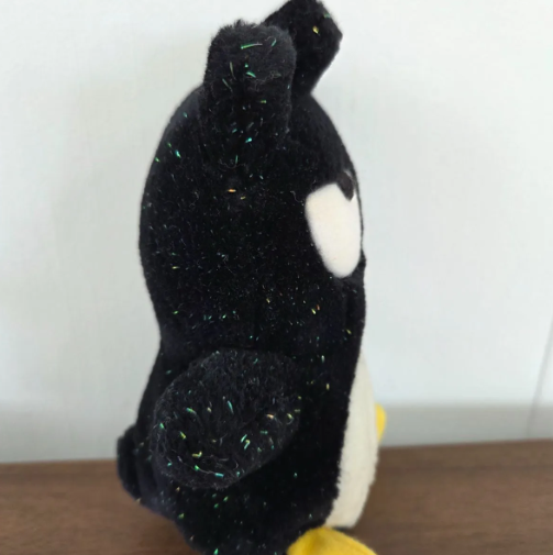 [Used] Badtz-Maru Glittery Plush Toy 1998 Retro1
