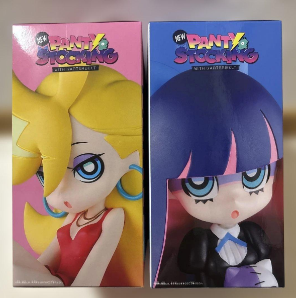 # Monitor Top Figures Panty & Stocking 12cm Set of 2 New Japan2