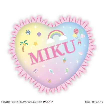 # Hatsune Miku Fuwapuchi Platinum Zakka Heart shaped Cushion1