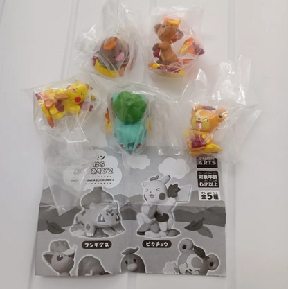 Capsule toy Pokemon Harahara Ochiba Asobi 2 Complete Set1