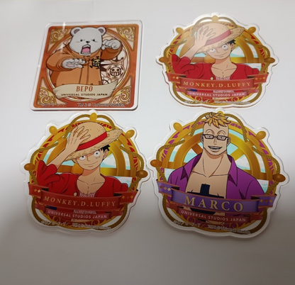 Sanji's Restaurant Acrylic Coaster Luffy Marco bepo0