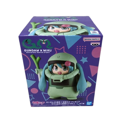 Hatsune Miku Figure Set Zaku Classical Lavender Steeet Rody Made New3