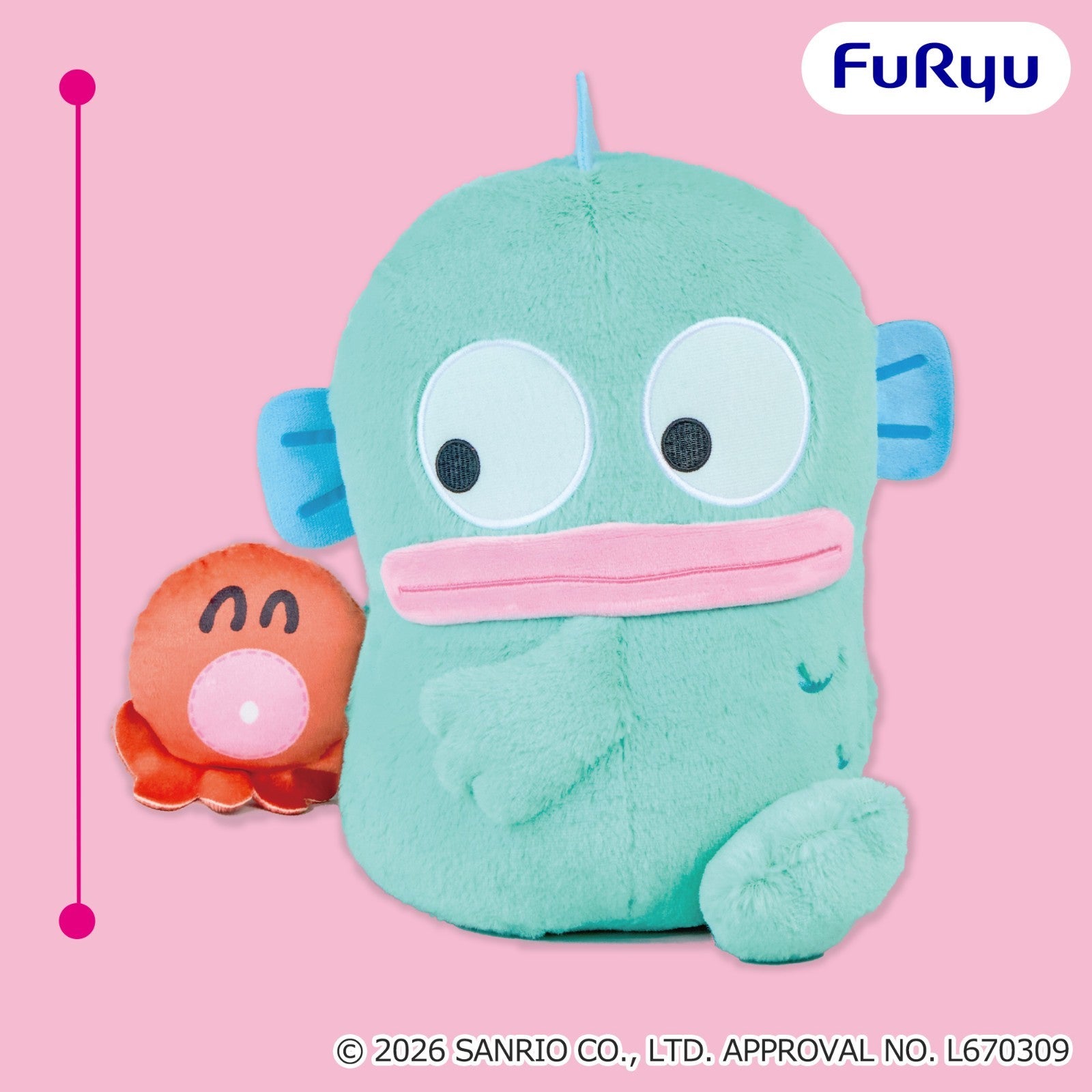 # Sanrio Hangyodon Turning Back Piggyback Pair Plush Toy 30cm Japan New0