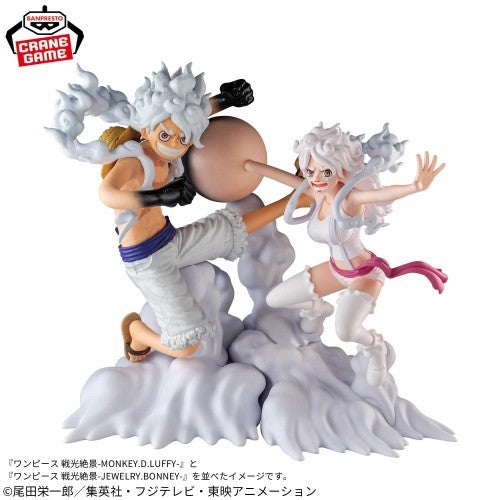 One Piece Battle Scenic View -JEWELRY.BONNEY- -MONKEY.D.LUFFY- Complete Set6