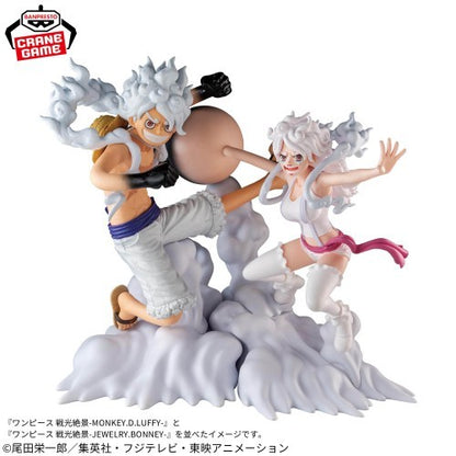 One Piece Battle Scenic View -JEWELRY.BONNEY- -MONKEY.D.LUFFY- Complete Set6