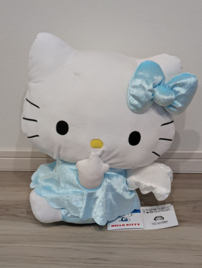 # Hello Kitty LL Plush Toy Light Blue Angel1