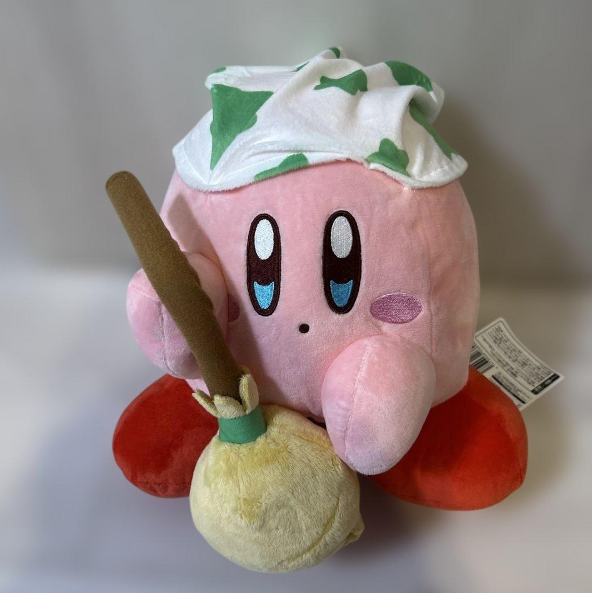 Kirby Diary Osouji BIG Plush Toy Clean 29cm New Japan Furyu1