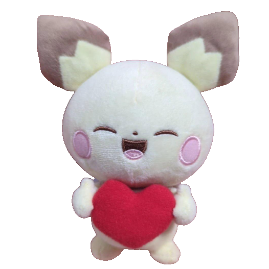 # PokePeace Plush Toy Mellow Heart Pichu 14cm0